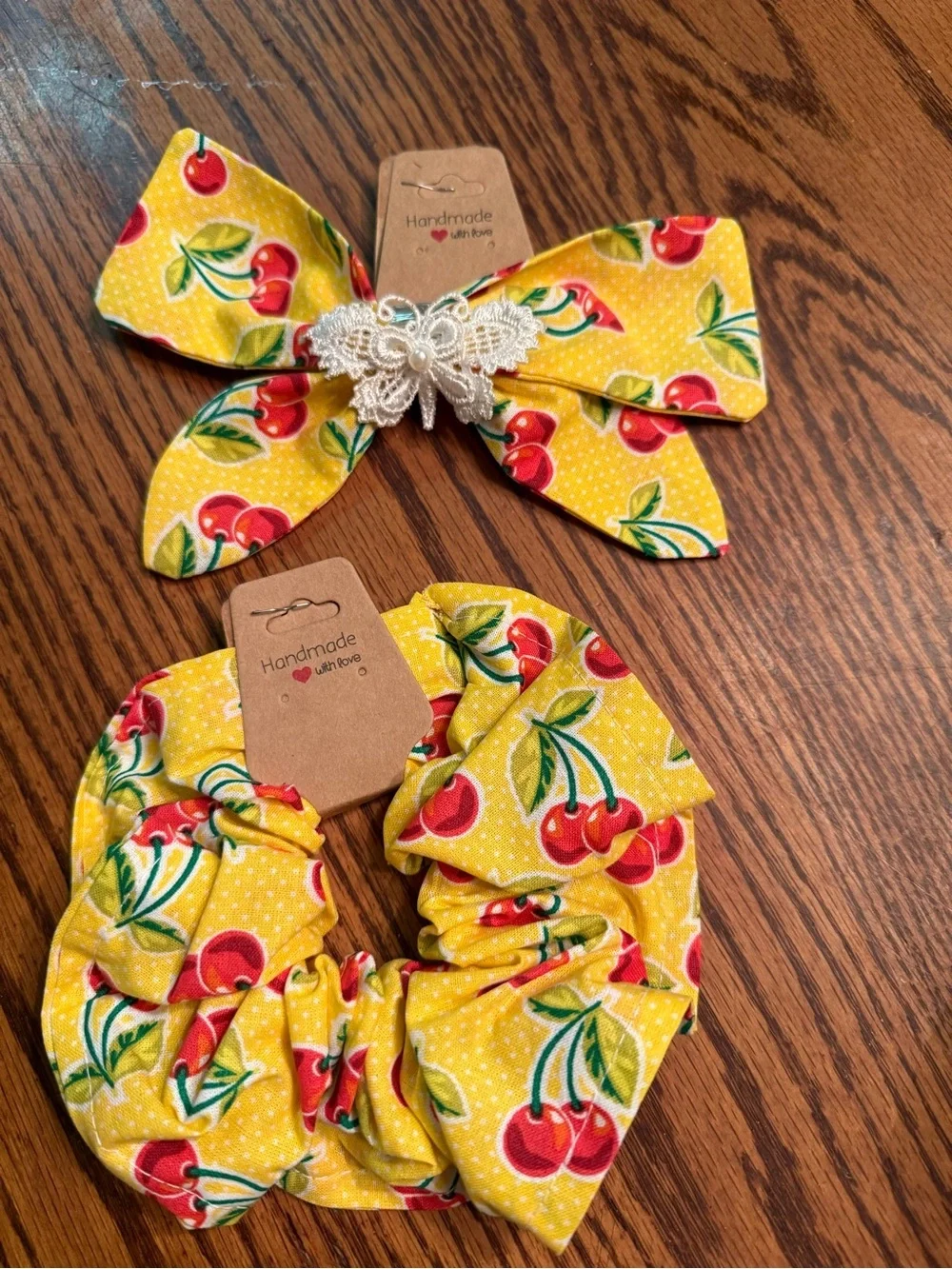 New Hair Bow & Scrunchie Set
